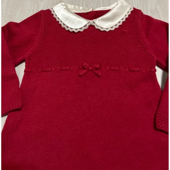 Gymboree red knit sweater dress Christmas Holiday Party Church 2T EUC Vintage - Picture 4 of 7